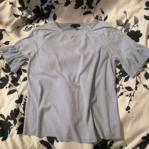LOFT Blue Sz L Blouse
